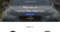 Desktop Screenshot of canyonstateglass.com