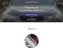 Tablet Screenshot of canyonstateglass.com